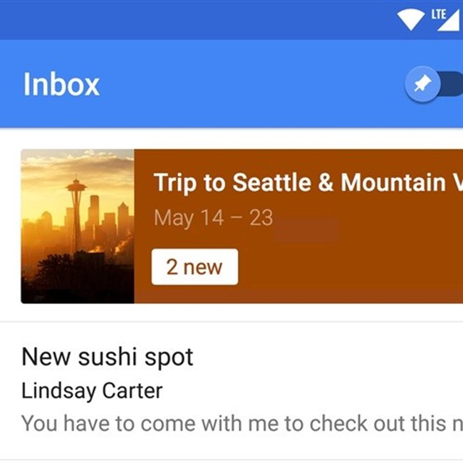 ميزات التحديث الجديد لتطبيق Inbox الخاص بشركة Google